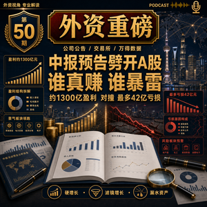 外资重磅第50期｜中报预告劈开A股：谁在真赚钱，谁已经暴雷？