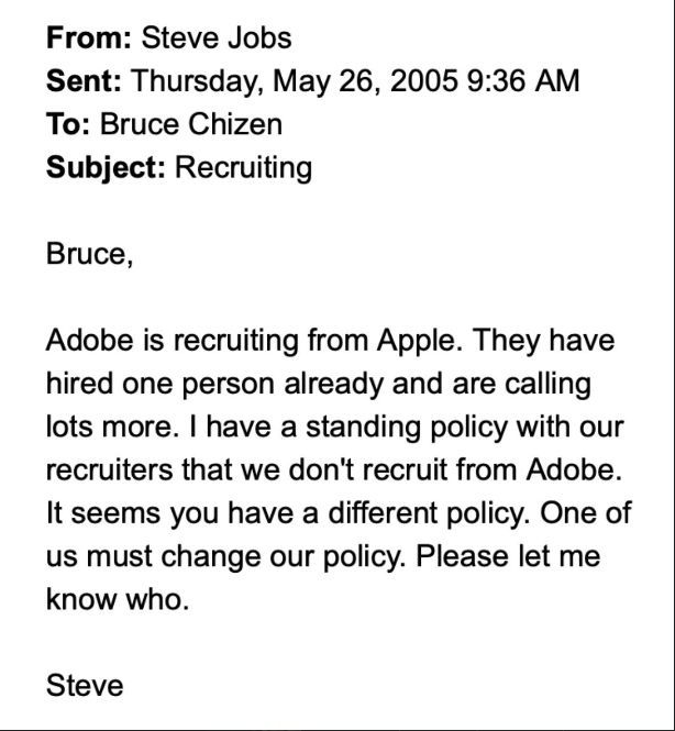Steve Jobs Email