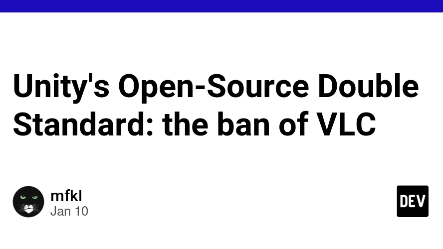 Unity's Open-Source Double Standard