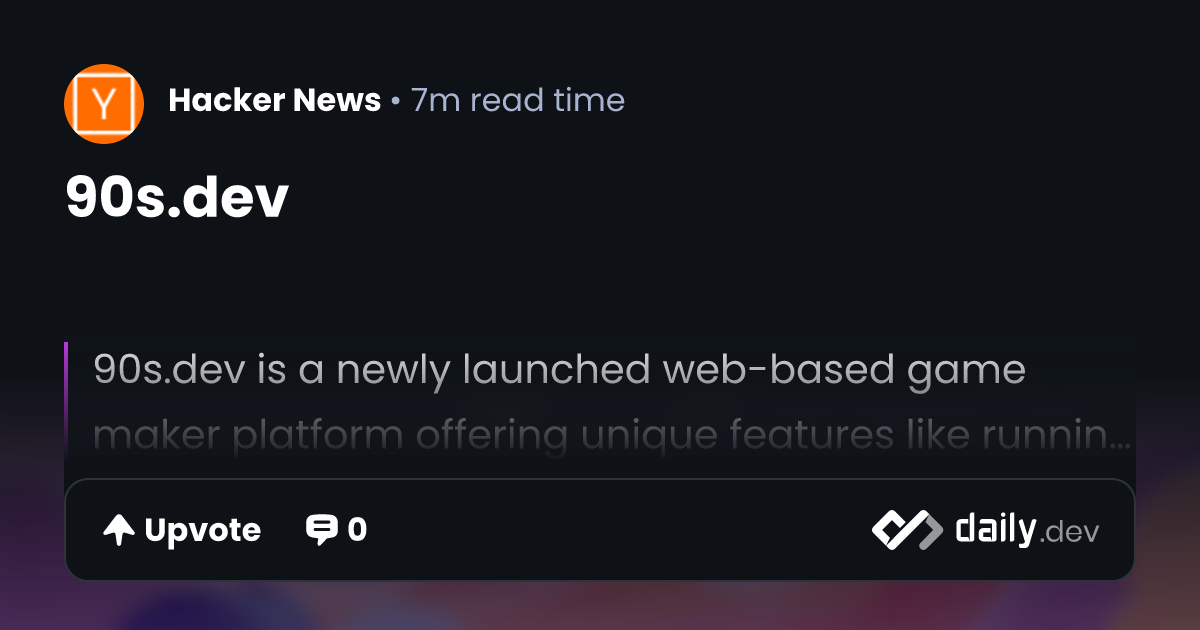 90s.dev