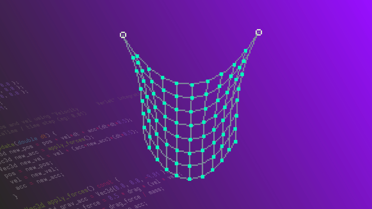 Verlet Integration and Cloth Physics Simulation