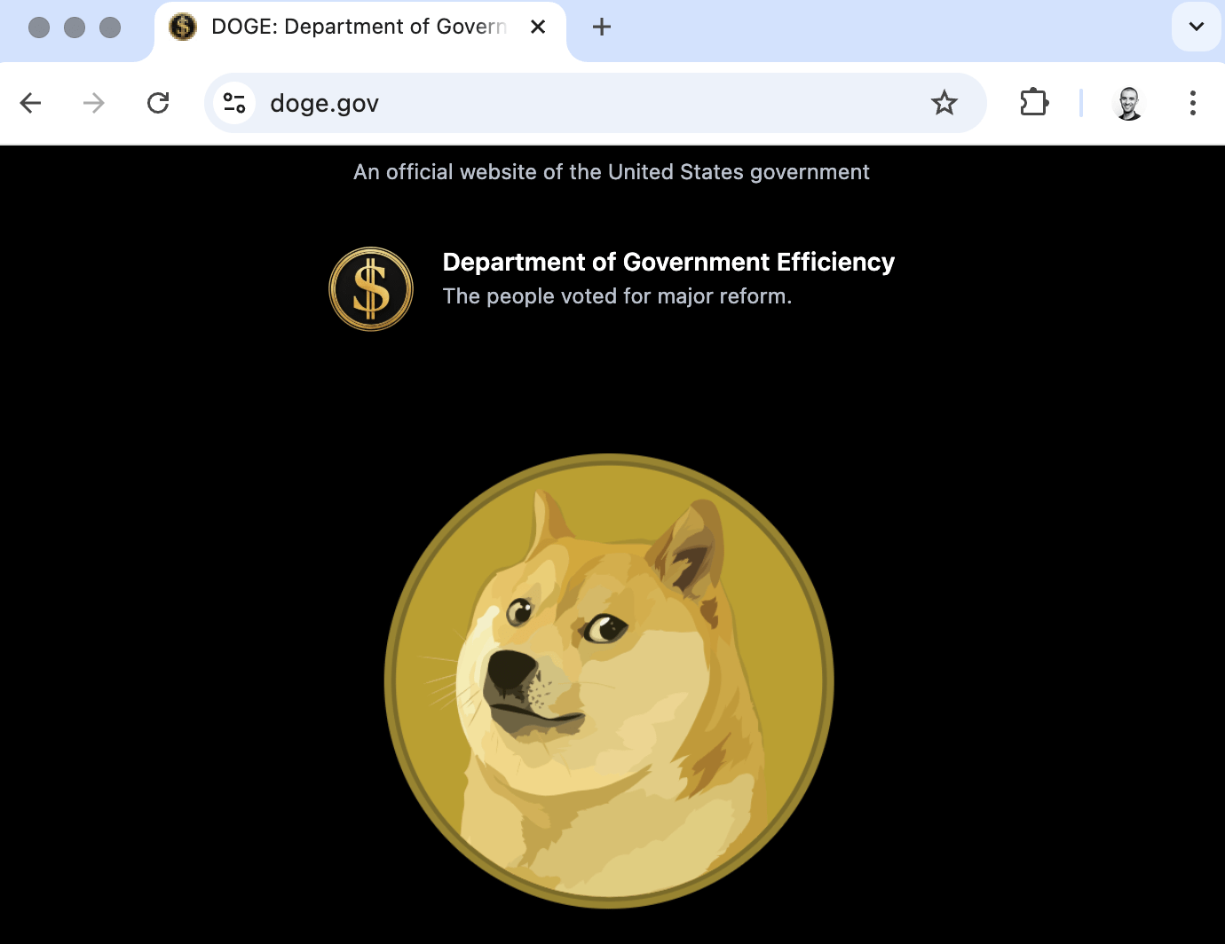 DOGE.gov 网站