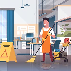 Where can cleaners rest?
