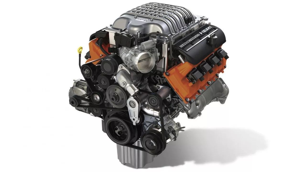 HEMI V8发动机剖面图