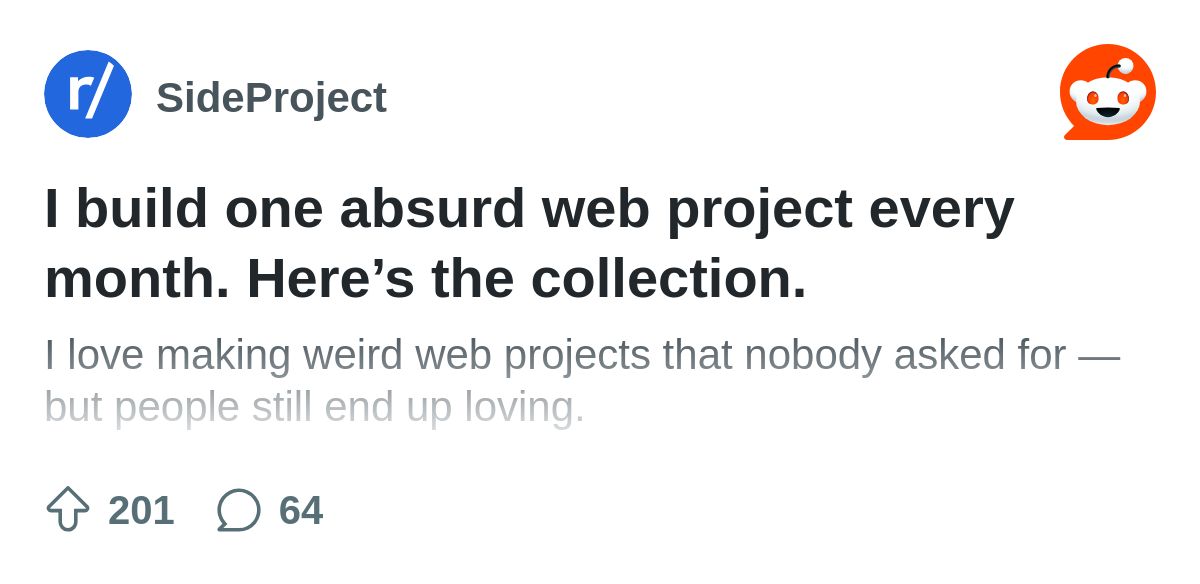 Absurd Web Projects Collection