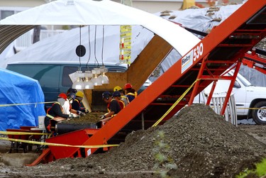 The search for bones and other human remains at the Pickton pig farm in Port Coquitlam.