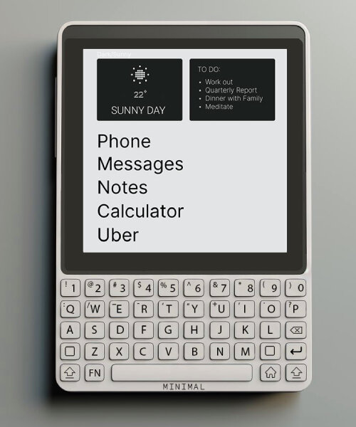Minimal Phone E Ink display