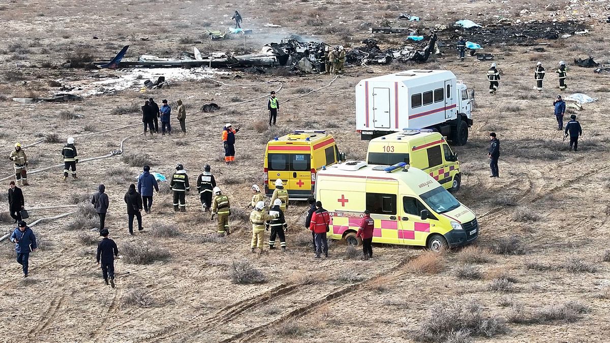 Azerbaijani airliner crashes in Kazakhstan