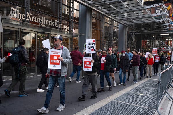 New York Times Tech Workers Strike